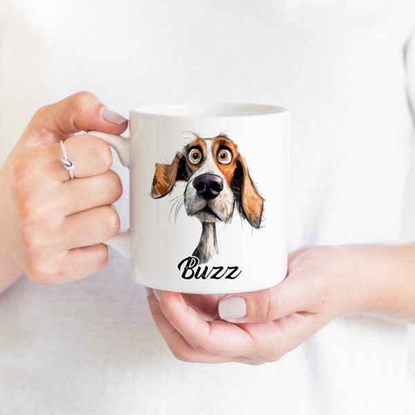 Beagle headshot Funny Dog Breed mug - Image 2