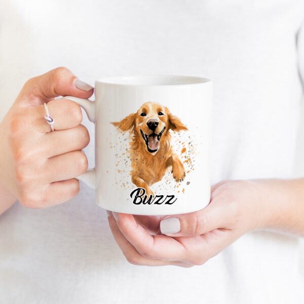 Running Golden Retriever Funny Dog Breed mug - Image 2
