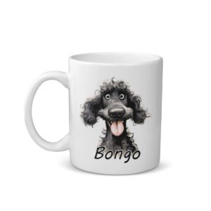 Poodle Black Funny Dog Breed mug