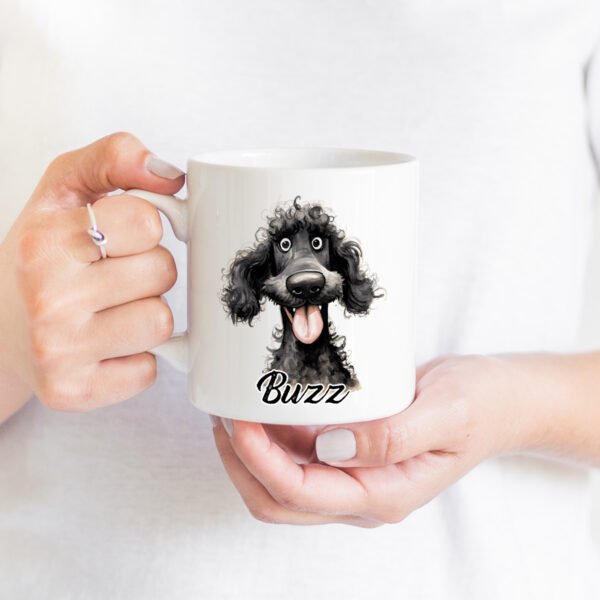 Poodle Black Funny Dog Breed mug - Image 2