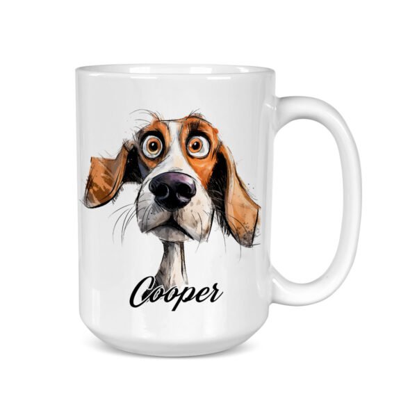 Beagle headshot Funny Dog Breed mug - Image 4