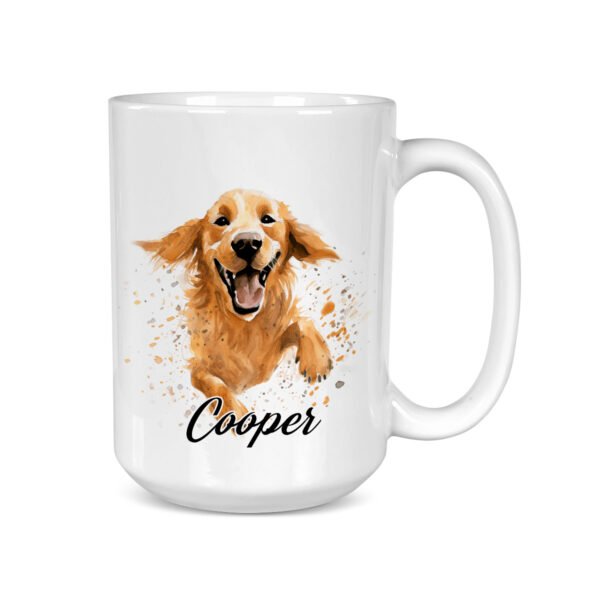 Running Golden Retriever Funny Dog Breed mug - Image 4