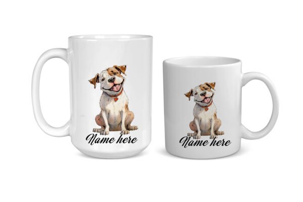 American Bulldog Funny Dog Breed mug - Image 3