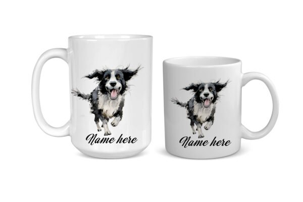 Border Collie 2 Funny Dog Breed mug - Image 3