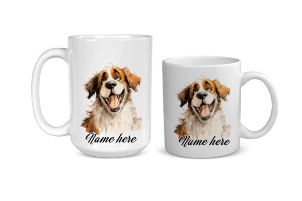 Saint Bernard Funny Dog Breed mug - Image 3