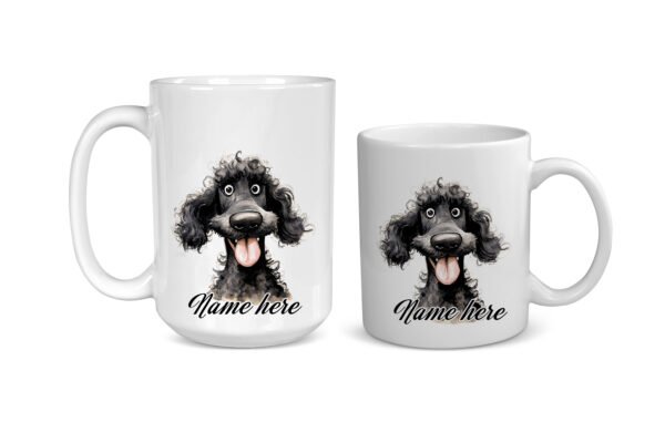 Poodle Black Funny Dog Breed mug - Image 3