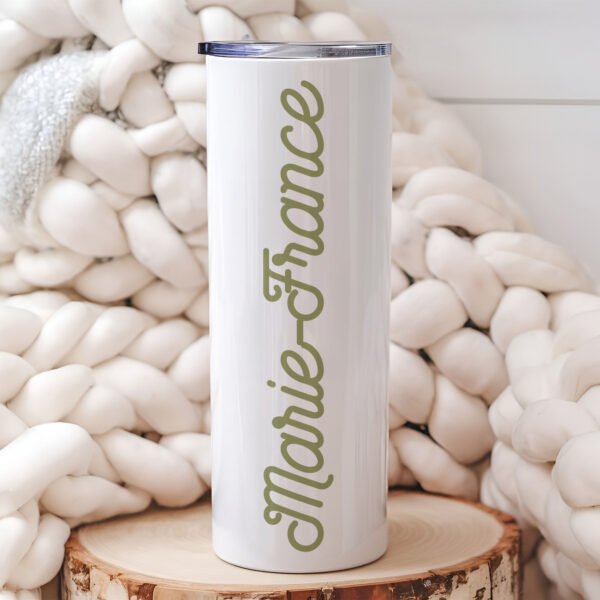 April Birth Flower Daisy Tumbler Stainless Steel 20 oz - Image 2