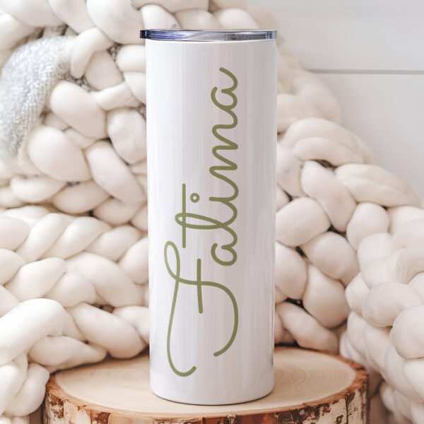 August Birth Flower Gladiolus Tumbler Stainless Steel 20 oz - Image 2