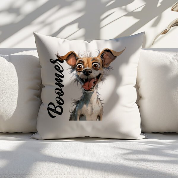 Pillow Cover with Funny Chihuahua Illustration - Image 5