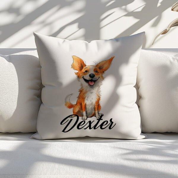 Pillow Cover with Funny Corgi Illustration - Image 6