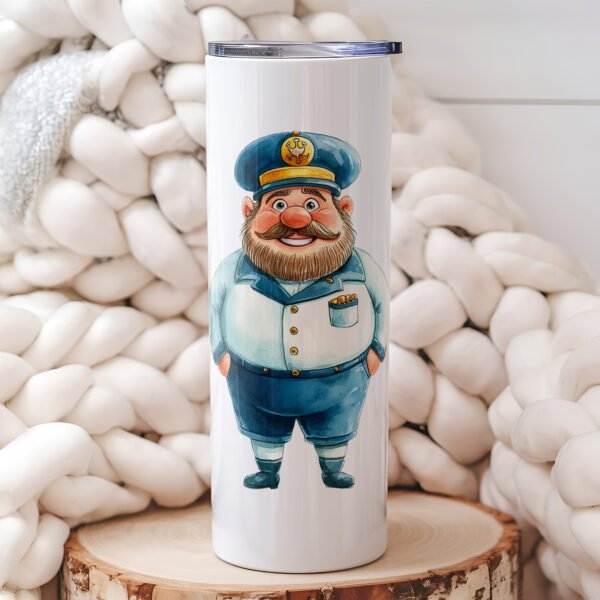 Personalized Profession-Themed Tumbler – Captain