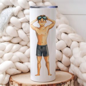 Personalized Profession-Themed Tumbler – Swimmer