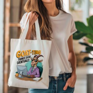 Tote bag - Goat-Ting things done eventually