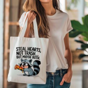 Tote bag - Steal hearts, not trash... But maybe both