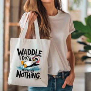 Tote bag - Waddle I do? Absolutely nothing
