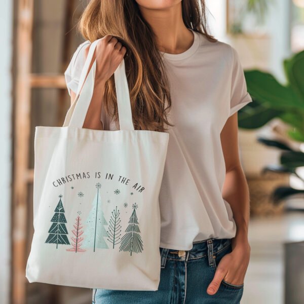 Boho Christmas Trees Tote bag - Christmas is in the air