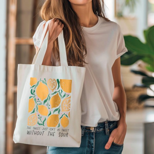 Boho Flower Tote bag - The sweet just isn't as sweet without the sour