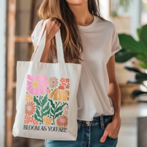 Boho Flower Tote bag - Bloom as you are