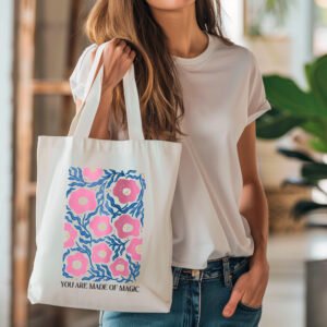Boho Flower Tote bag - You are made of Magic