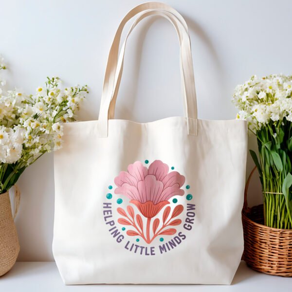 Tote bag - Helping Little Minds Grow - Image 2