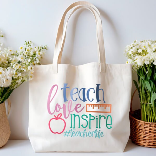 Tote bag - Teach Love Inspire 1 - Image 2