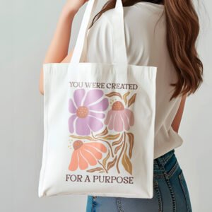Sac fourre-tout à design religieux Chrétien – You were Created for a Purpose