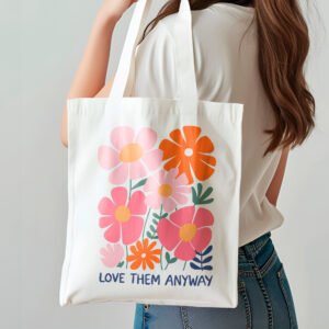 Sac fourre-tout à design religieux Chrétien – Love them anyway